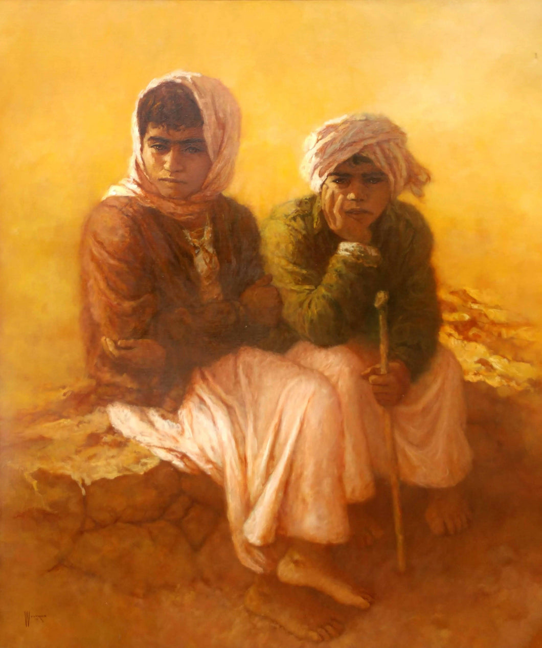 Desert Children Oil | William Weintraub,{{product.type}}