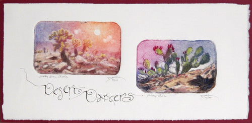 Desert Dancers Etching | Roy Purcell,{{product.type}}