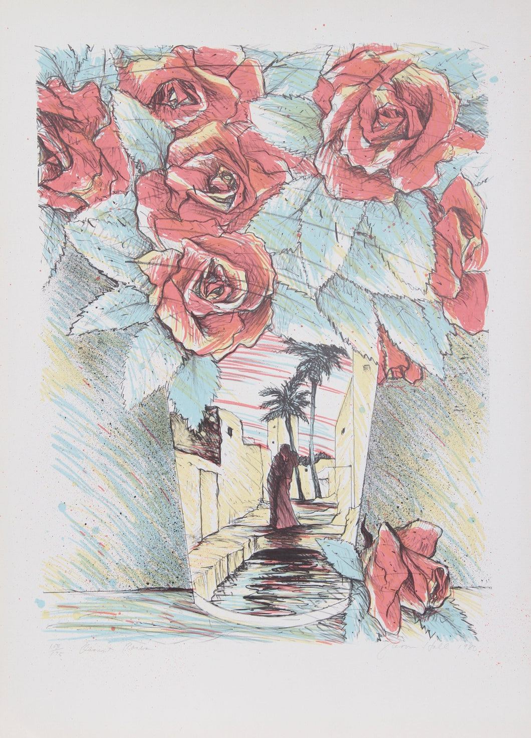 Desert Roses Lithograph | Susan Hall,{{product.type}}