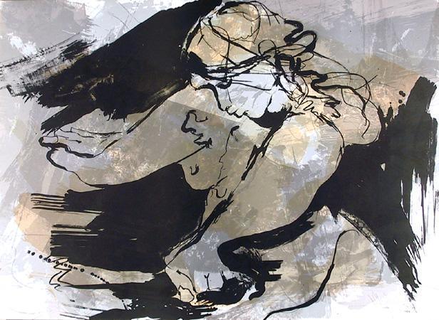 Desnuda con Manos Lithograph | Gino Hollander,{{product.type}}