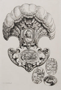 Dessin pour un Eventail Etching | Agostino Carracci,{{product.type}}