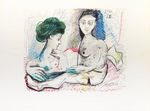 Deux Femmes Nues Lithograph | Pablo Picasso,{{product.type}}