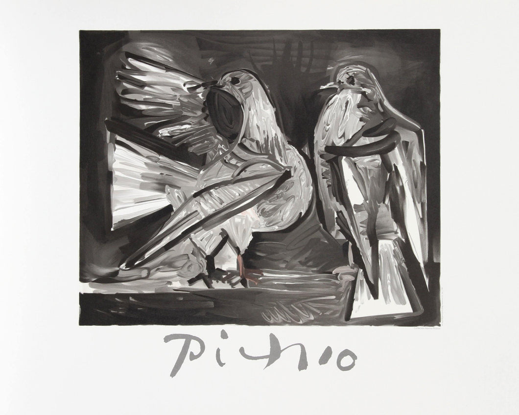 Deux Pigeons Lithograph | Pablo Picasso,{{product.type}}