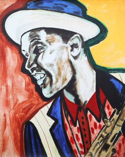 Dexter Gordon Screenprint | Frederick J. Brown,{{product.type}}