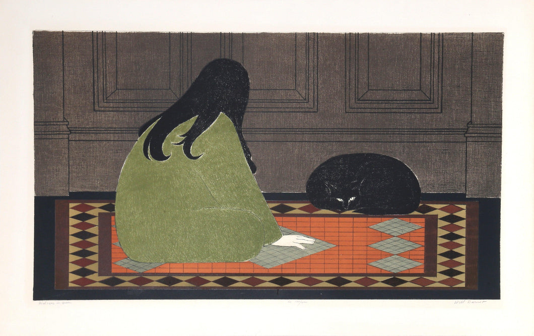 Dialogue in Green Lithograph | Will Barnet,{{product.type}}