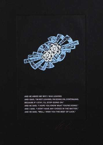 Diamond Brooch Series 7 Etching | Les Levine,{{product.type}}