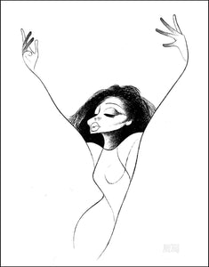 Diana Ross Lithograph | Al Hirschfeld,{{product.type}}