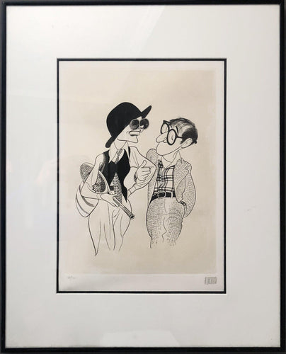 Diane Keaton and Woody Allen Lithograph | Al Hirschfeld,{{product.type}}