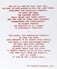 Diggers Manifesto 1649 from Bullet Space, Your House is Mine Screenprint | Andrew Castrucci,{{product.type}}