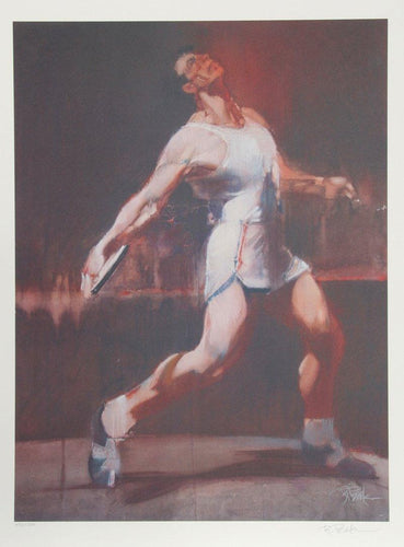 Discus Thrower from the Visions of Gold Olympic Portfolio Lithograph | Robert Peak,{{product.type}}