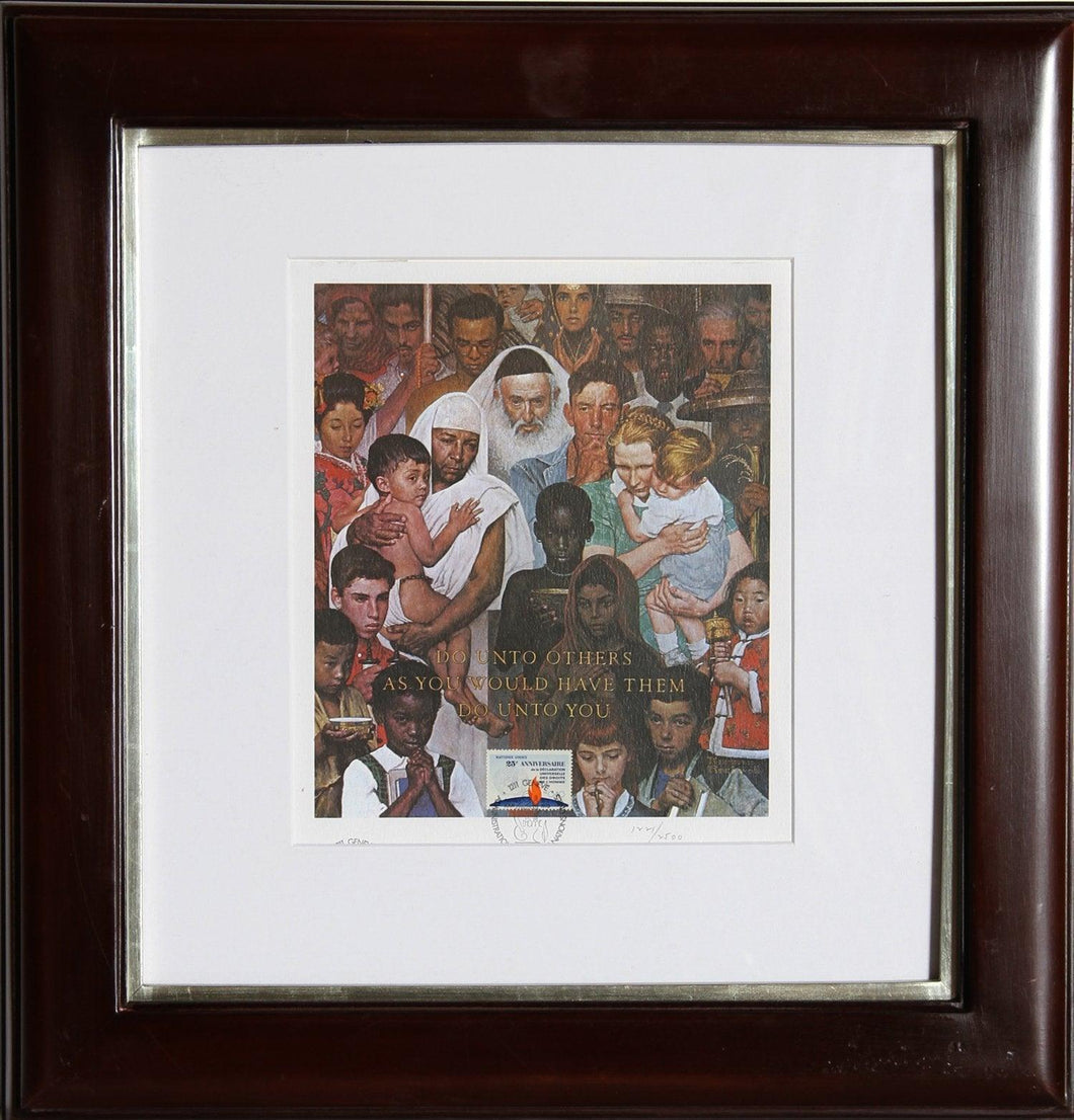 Do unto others as you would have them do unto you Lithograph | Norman Rockwell,{{product.type}}