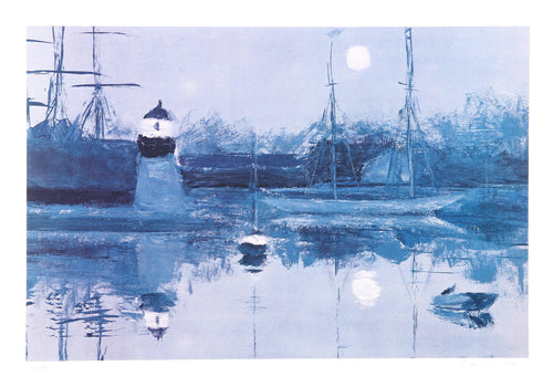Docks Lithograph | David Cain,{{product.type}}