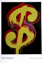 Dollar Sign Poster | Andy Warhol,{{product.type}}