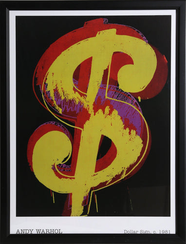 Dollar Sign Poster | Andy Warhol,{{product.type}}