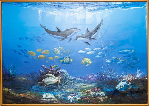 Dolphins Oil | Alphonso Mafaldo,{{product.type}}