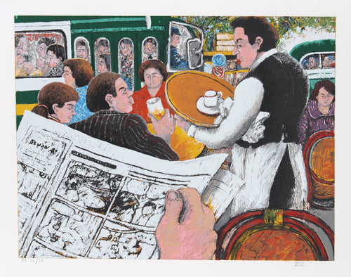 Dome of Montparnasse Lithograph | David Azuz,{{product.type}}