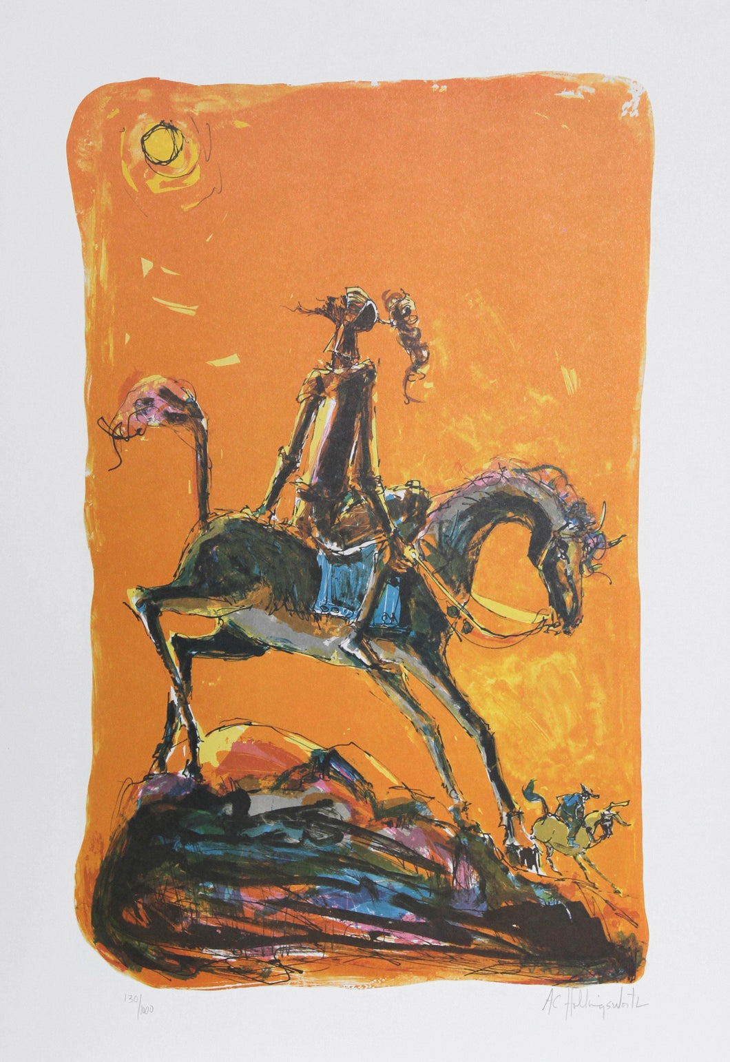 Don Quixote 2 Lithograph | Alvin Carl Hollingsworth,{{product.type}}