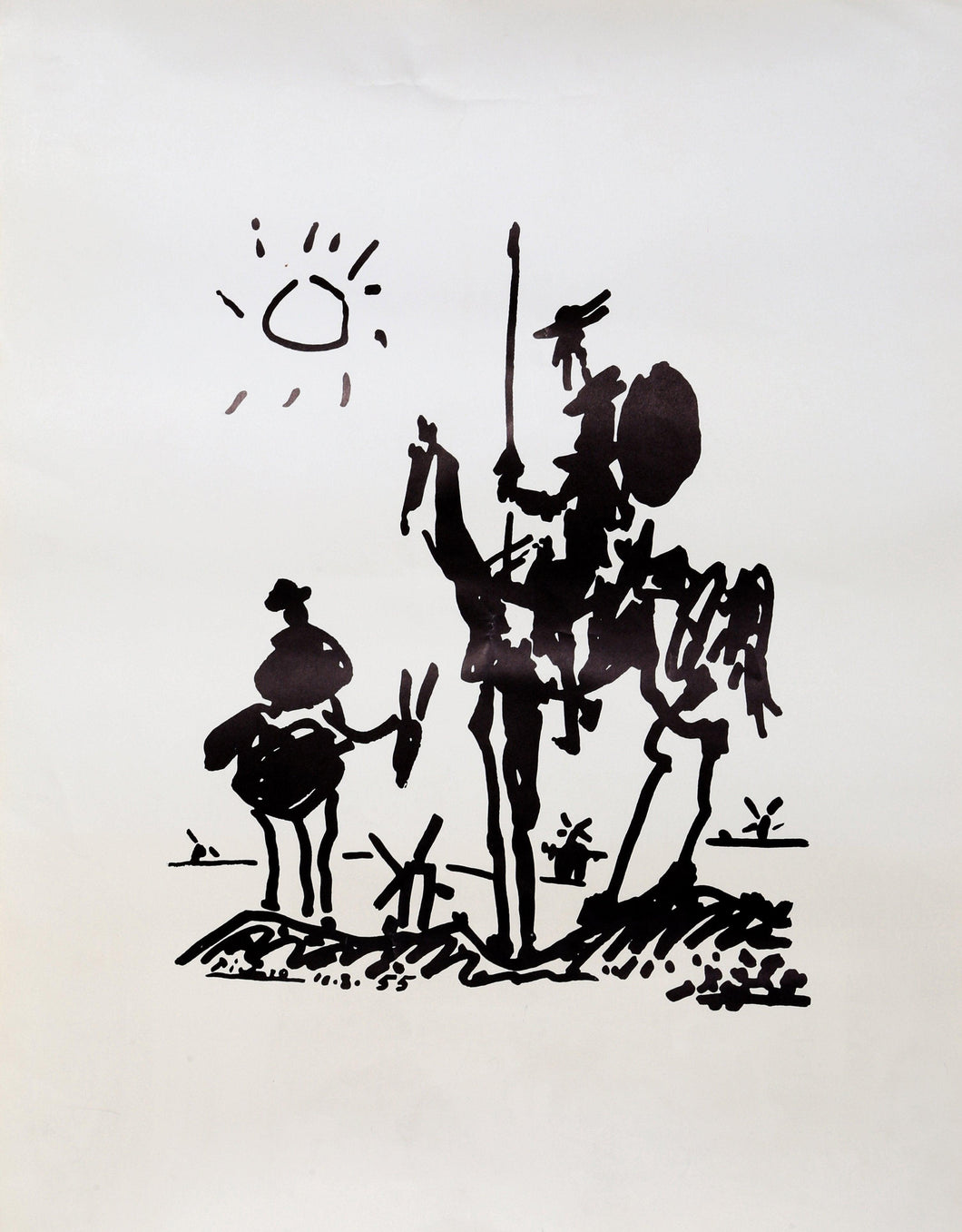Don Quixote Poster | Pablo Picasso,{{product.type}}