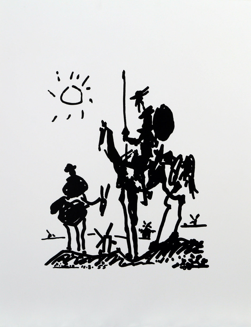 Don Quixote (White) Poster | Pablo Picasso,{{product.type}}