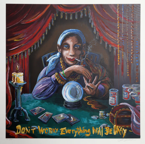 Don't Worry Everything Will Be Okay Lithograph | Jett Jackson,{{product.type}}