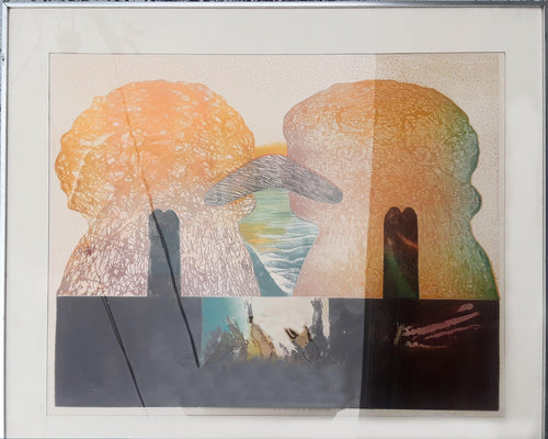 Dos Personajes en Conversacion Etching | Claudio Juarez,{{product.type}}