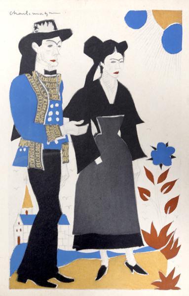 Douarnenez et Ile de Seine from Costumes Bretons par Charlemagne Ephemera | Unknown Artist,{{product.type}}