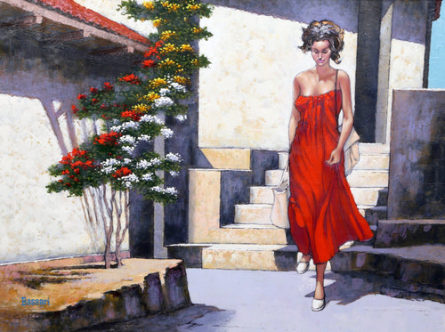 Down to the Beach, Ibiza Oil | Bassari,{{product.type}}