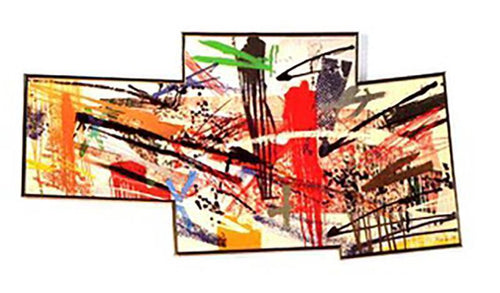 Dragged Mass Geometric Screenprint | Michael Heizer,{{product.type}}