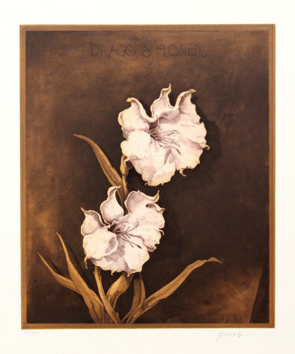 Dragon's Flower Etching | Miguel Herrera,{{product.type}}