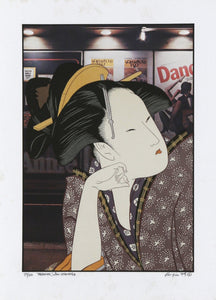 Dreamer (after Utamaro) Screenprint | Michael Knigin,{{product.type}}