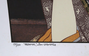 Dreamer (after Utamaro) Screenprint | Michael Knigin,{{product.type}}