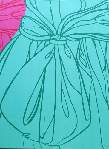 Dress and Bow (Green) Lithograph | Ana Mercedes Hoyos,{{product.type}}