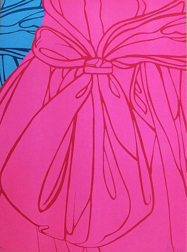 Dress and Bow (Pink) Lithograph | Ana Mercedes Hoyos,{{product.type}}