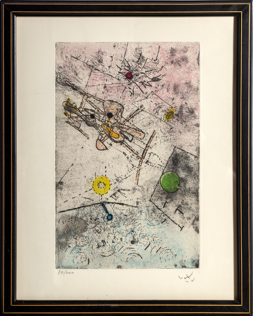 Droites Liberees II Etching | Roberto Matta,{{product.type}}