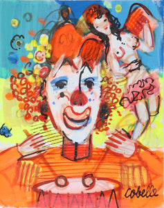 Drummer Clown and Nude Acrylic | Charles Cobelle,{{product.type}}