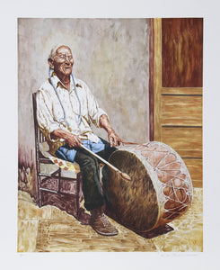 Drummer Man of Tonse Lithograph | Kenneth Miles Freeman,{{product.type}}