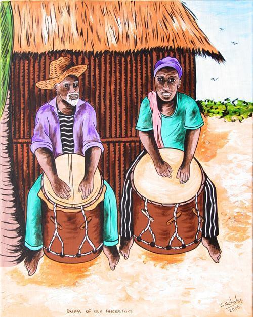 Drums of Our Ancestors Acrylic | Isiah Nicholas,{{product.type}}