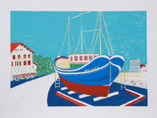 Dry Dock Lithograph | Marion McClanahan,{{product.type}}