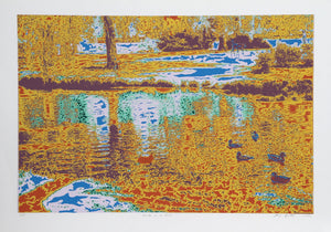 Ducks in a Pond Screenprint | Max Epstein,{{product.type}}