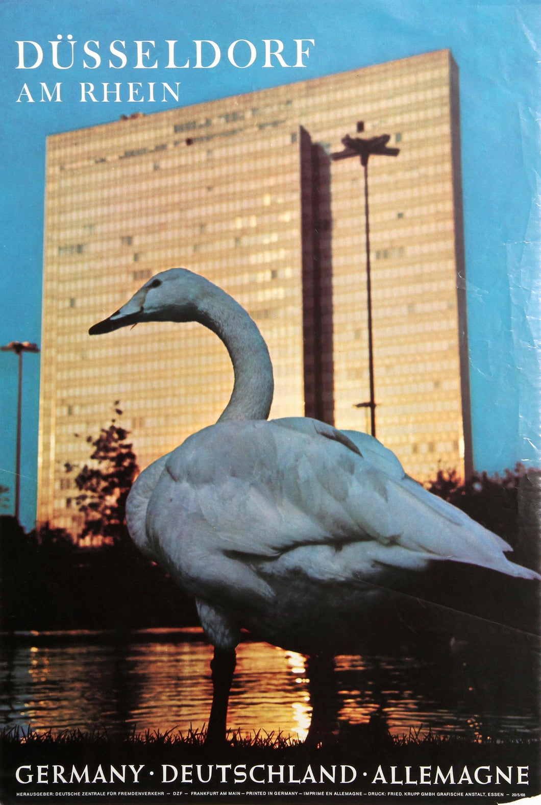 Dusseldorf am Rhein Poster | Travel Poster,{{product.type}}