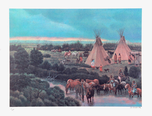 Dust Storm Coming Lithograph | Cecil Smith,{{product.type}}