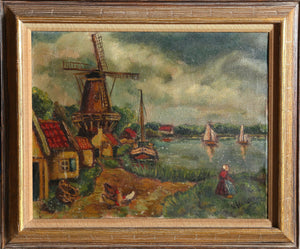 Dutch Landscape 1 Oil | V. Kamper,{{product.type}}
