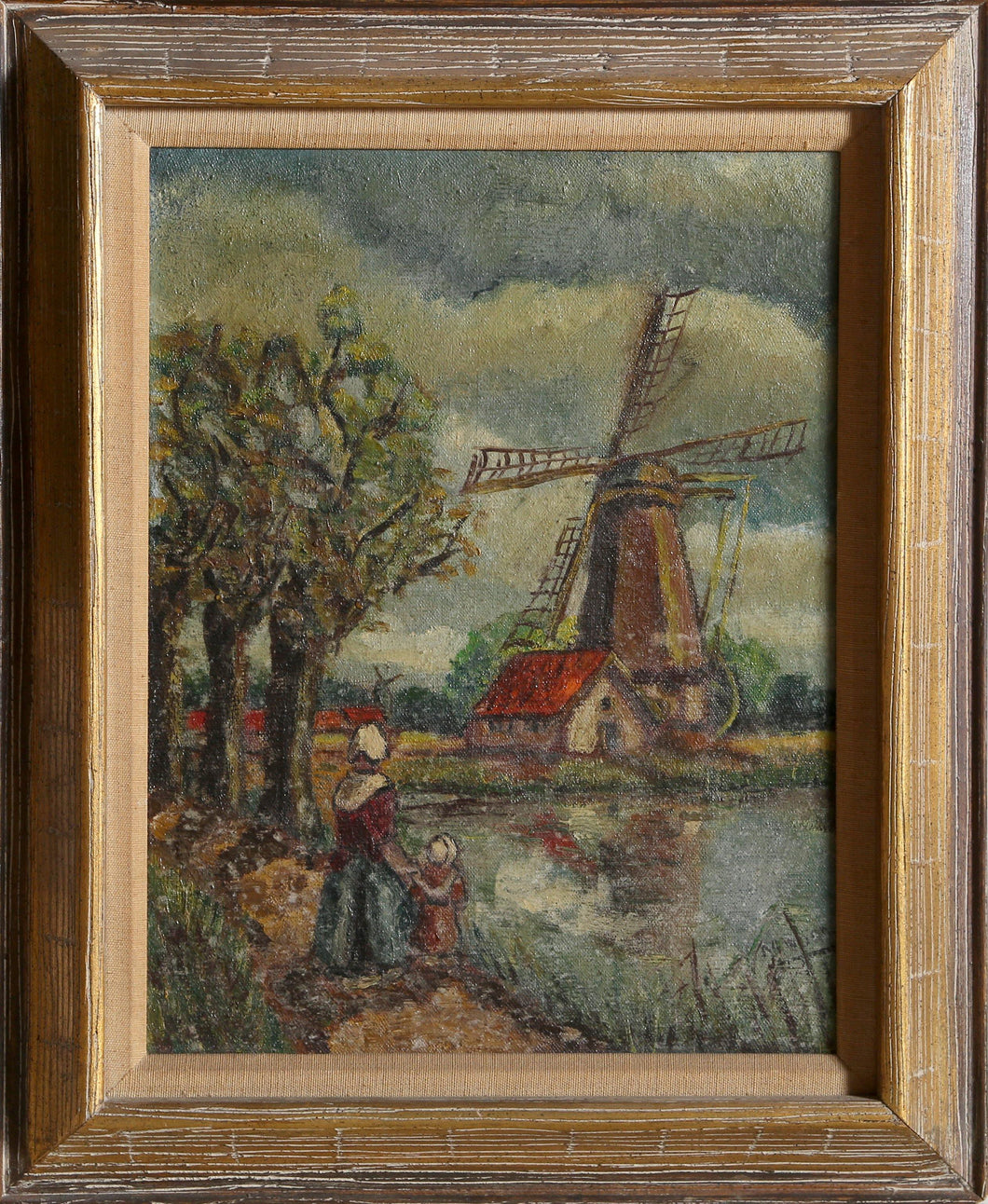 Dutch Landscape 2 Oil | V. Kamper,{{product.type}}