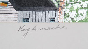 Early American Farm Screenprint | Kay Ameche,{{product.type}}