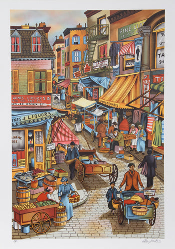 Early Days Lower East Side Lithograph | Ari Gradus,{{product.type}}