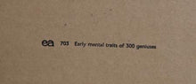 Early Mental Traits of 300 Geniuses II from General Dynamic F.U.N. Portfolio Lithograph | Eduardo Paolozzi,{{product.type}}
