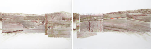 Early Spring I & II Mixed Media | Enid Mark,{{product.type}}