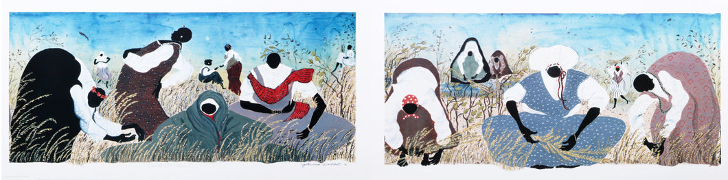 Earth Mothers (Diptych) Lithograph | Alice Gatewood Waddell,{{product.type}}