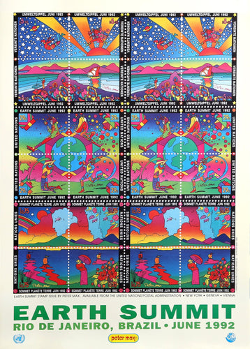 Earth Summit Poster | Peter Max,{{product.type}}