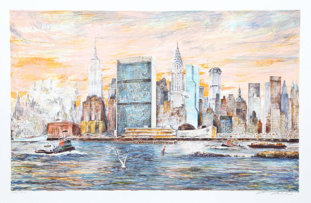 East River Lithograph | Kamil Kubik,{{product.type}}